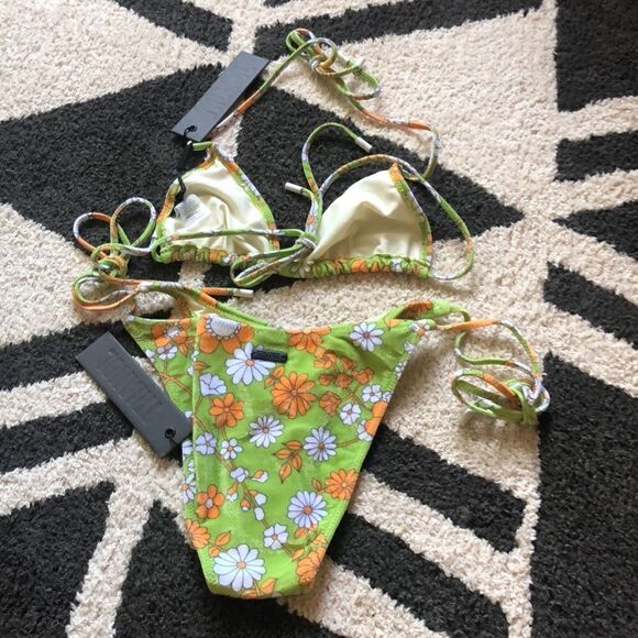 TRIANGL VINCA JARDIN SET W/ BAG 💚 NEW WITH TAGS - Picture 4 of 5